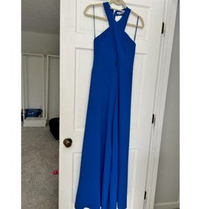 Alice & Olivia Trinity Jumpsuit in Cobalt Blue - Sz 2